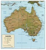 Carte politique Australie