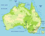 Carte rivières Australie
