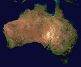 Carte satellite Australie