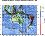 Carte sismique Australie