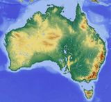 Carte topographique Australie