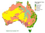 Carte végétation Australie