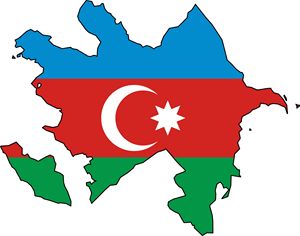 Carte drapeaux Azerbaïdjan