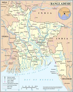 Carte Bangladesh
