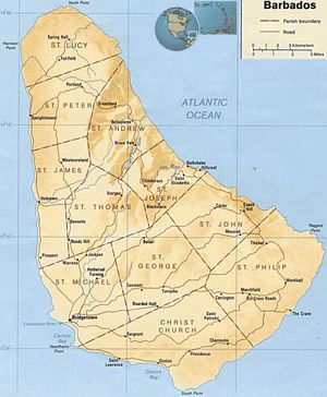 Carte Barbade