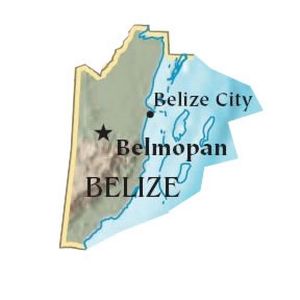 Carte frontières Belize