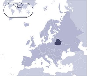 Localiser Biélorussie sur carte du monde