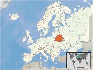 Situer Biélorussie sur carte du monde