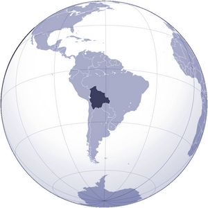 Localiser Bolivie sur carte du monde