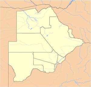 Grande carte Botswana