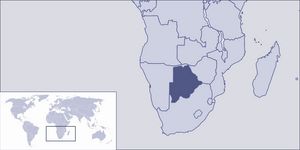 Localiser Botswana sur carte du monde