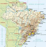 Carte aéroports Brésil