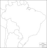 Carte Brésil vierge