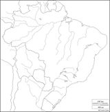 Carte Brésil rivière vierge