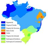 Carte climat Brésil