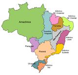 Carte départements Brésil