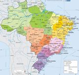 Carte régions Brésil