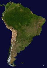 Carte satellite Brésil