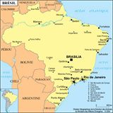 Grande carte Brésil