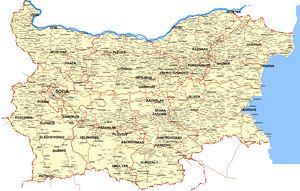 Carte Bulgarie