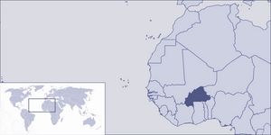 Localiser Burkina Faso sur carte du monde