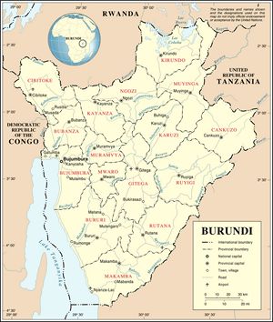 Carte Burundi