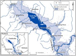 Carte rivières Cambodge