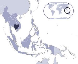 Localiser Cambodge sur carte du monde