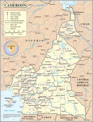 Carte Cameroun