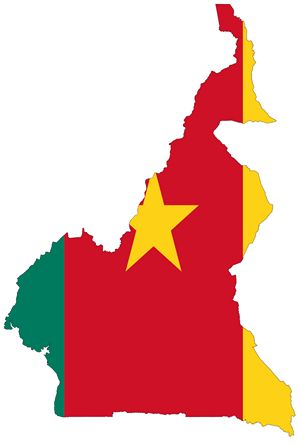 Carte drapeaux Cameroun