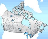 Carte Canada rivière vierge