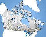Carte ferroviaire Canada