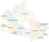 Carte régions Canada