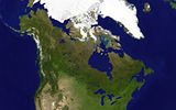 Carte satellite Canada