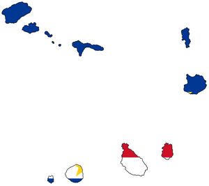 Carte drapeaux Cap-Vert