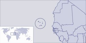 Localiser Cap-Vert sur carte du monde