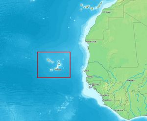 Situer Cap-Vert sur carte du monde