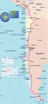 Carte régions Chili