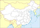 Carte frontières Chine