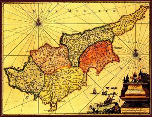 Carte historique Chypre
