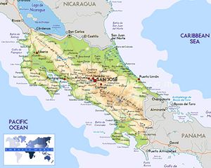 Carte Costa Rica
