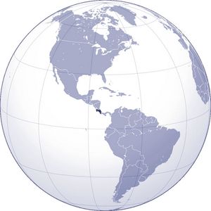 Localiser Costa Rica sur carte du monde