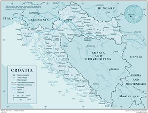 Carte Croatie