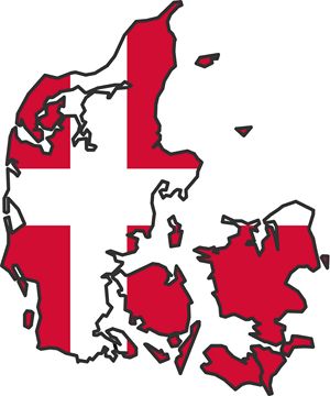 Carte drapeaux Danemark