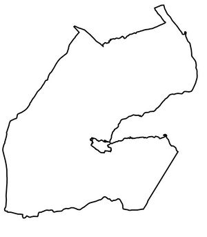 Carte Djibouti vierge