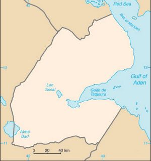 Carte frontières Djibouti