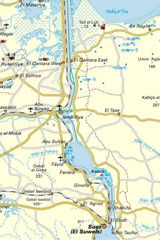 Carte canal suez Égypte