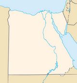 Carte Égypte vierge couleur