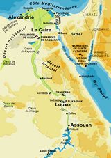Carte historique Égypte