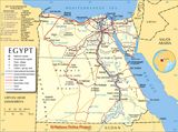 Carte politique Égypte